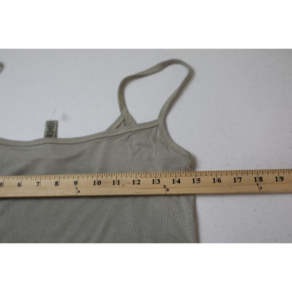 Skims Tank Women 3XL Cream Tan Spaghetti Crop Top Cami Camisole Classic - Picture 8 of 9